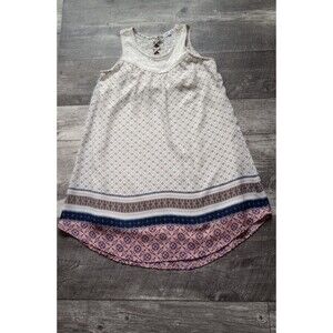 Eyeshadow Girls 10 Sleeveless Boho Dress With Lace Detail